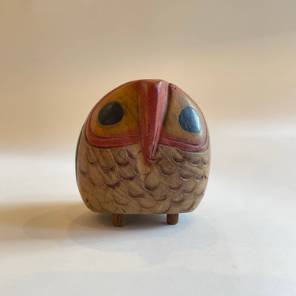 An Carved Wooden Owl